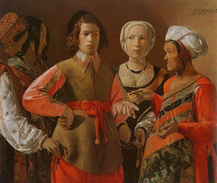Georges de La Tour The Fortune Teller Spain oil painting art
